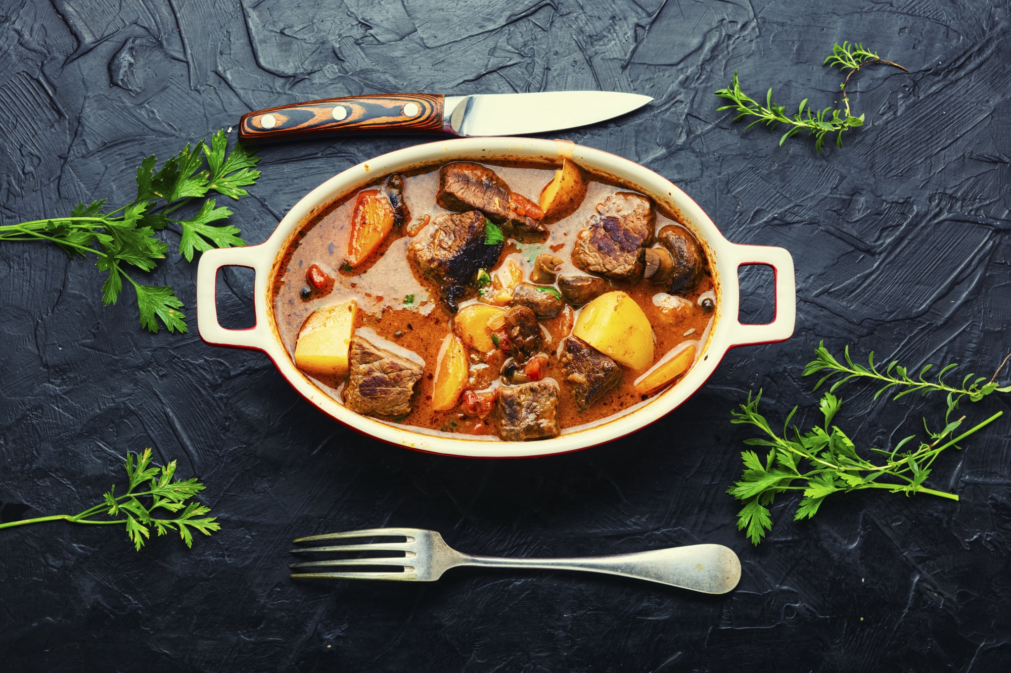 veal and mushrooms