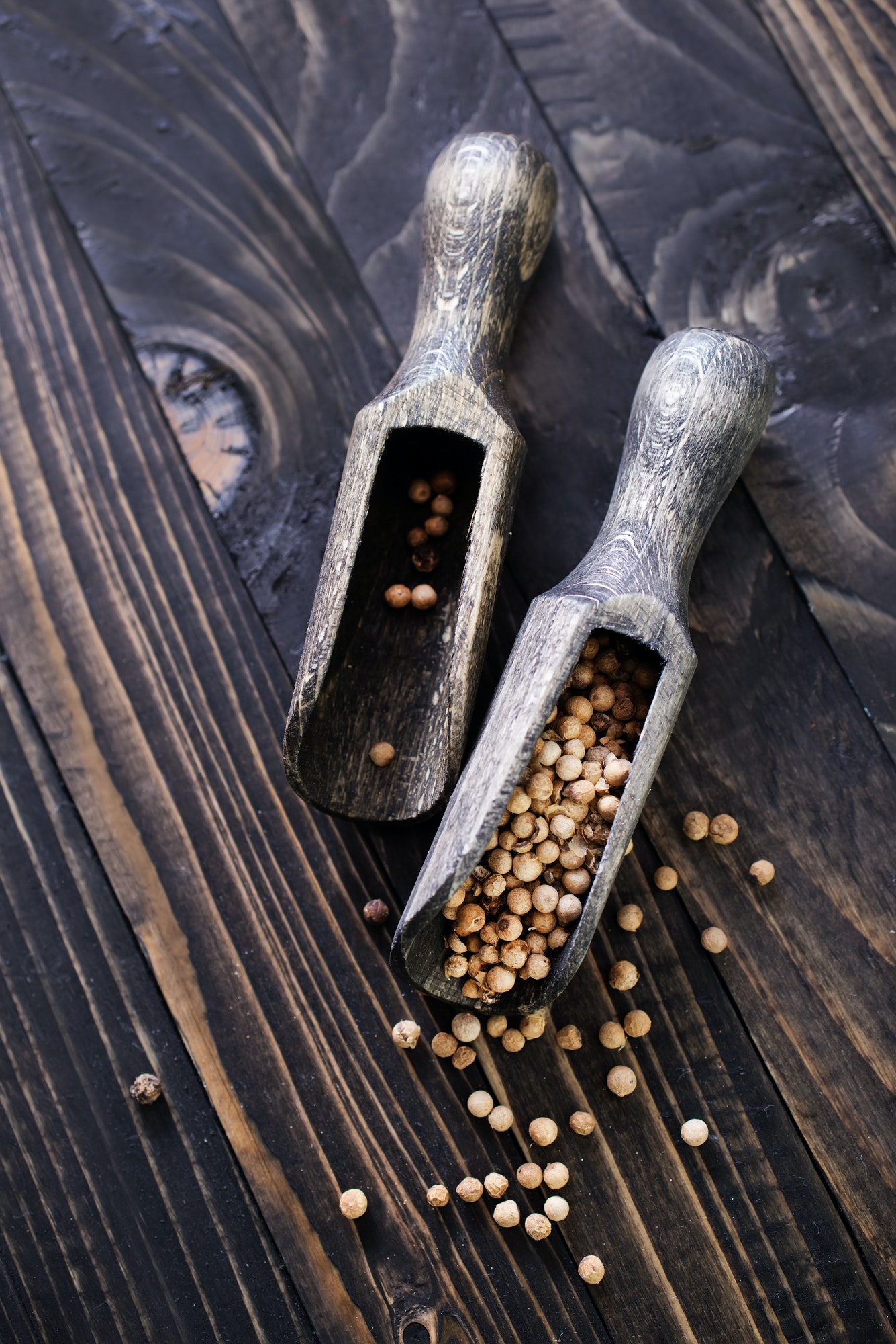 white pepper and salt
